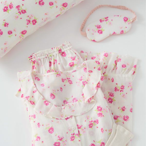 オーガニックコットン フレンチローズフリルパンツ