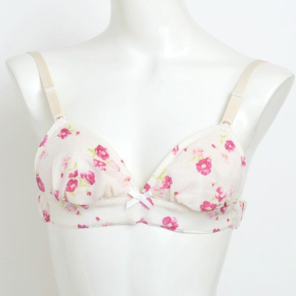 オーガニックコットン フレンチローズ三角ブラ