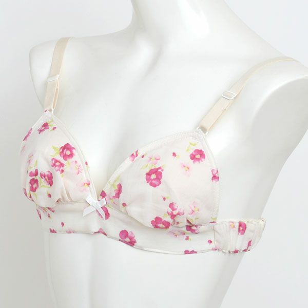 オーガニックコットン フレンチローズ三角ブラ