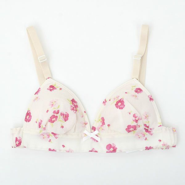 オーガニックコットン フレンチローズ三角ブラ