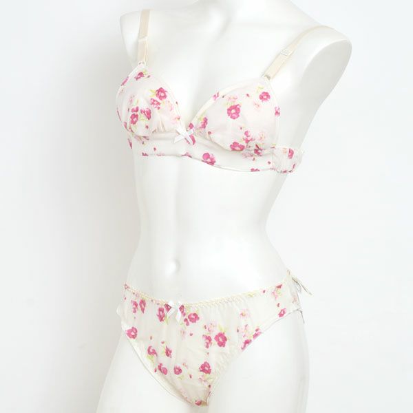 オーガニックコットン フレンチローズ三角ブラ