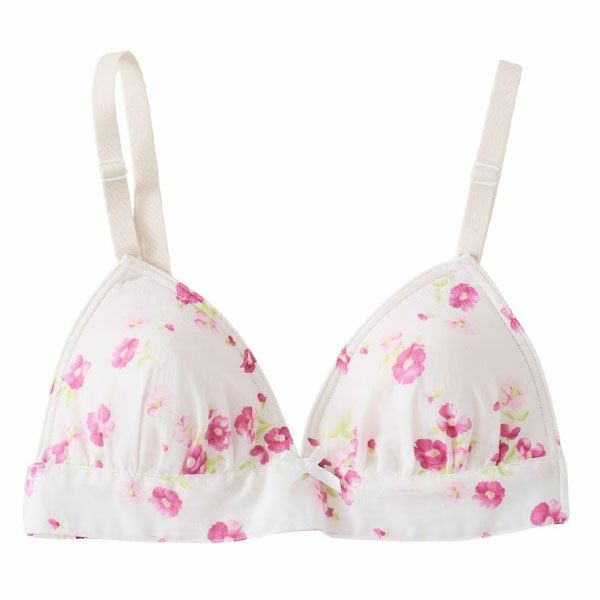 オーガニックコットン フレンチローズ三角ブラ