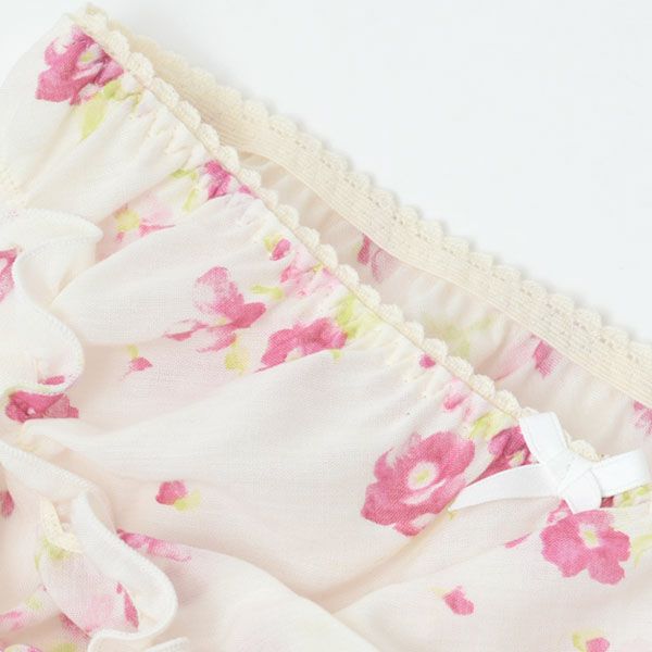 オーガニックコットン フレンチローズフリルショーツ