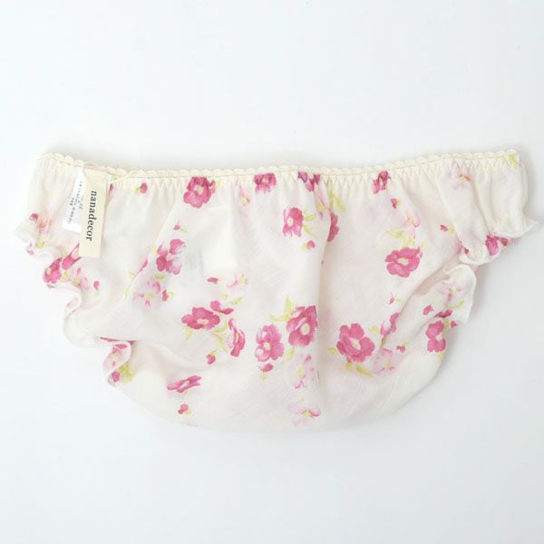 オーガニックコットン フレンチローズフリルショーツ