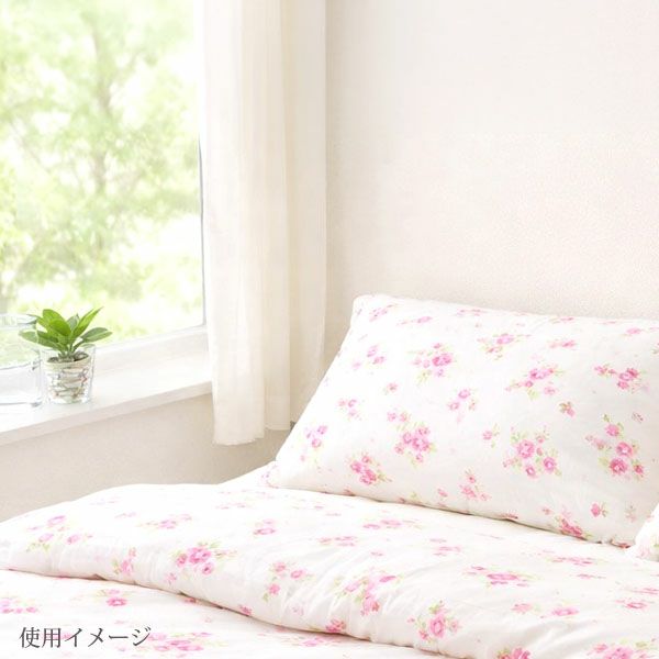 オーガニックコットン フレンチローズピローケース43×63