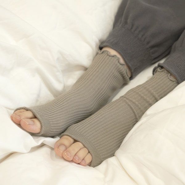 オーガニックコットン リラックスオープントゥソックス